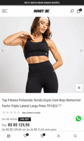 portifolio migração para shopify da honey be - mobile