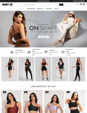 portifolio migração para shopify da honey be